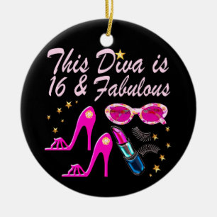 16 YR OLD PRIMA DONNA CERAMIC ORNAMENT