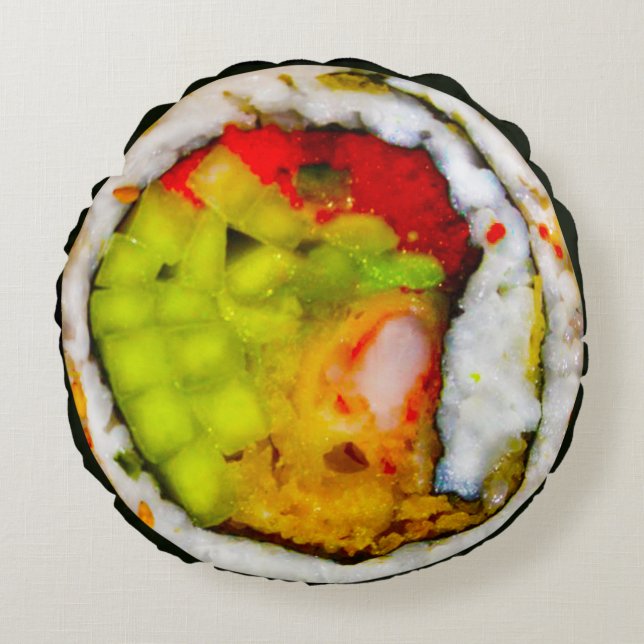 16" Zabuton Japanese cushion sushi (Front)
