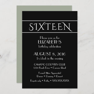 16'e Anniversaire Invitation