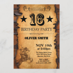 16e Invitation à l'anniversaire de l'Ouest