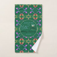 16ème anniversaire Mariage Verte Peridot Tea Towel