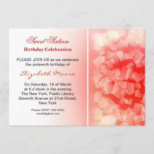 16ème invitation moderne de célébration