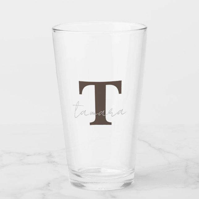 16oz Custom Pint Glass with Your Personalised Name (Front)