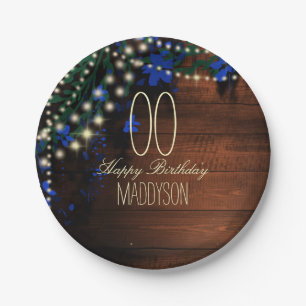 16th 18th 21st 30th 40th 50th 60th 70th Birthday Paper Plate