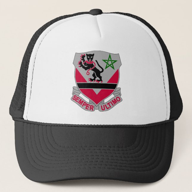 16th Army Engineer Battalion Military Trucker Hat (Front)