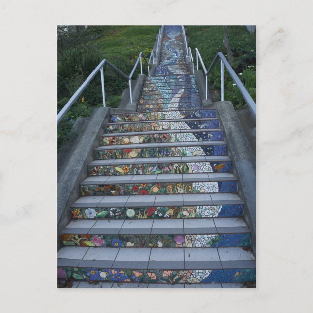 16th Avenue Tiled Steps #2 Postcard (Front)