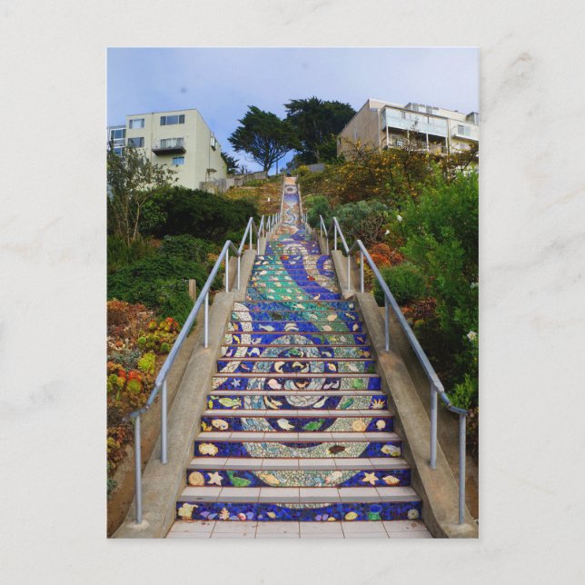 16th Avenue Tiled Steps #6-1 Postcard (Front)