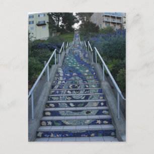 16th Avenue Tiled Steps Postcard