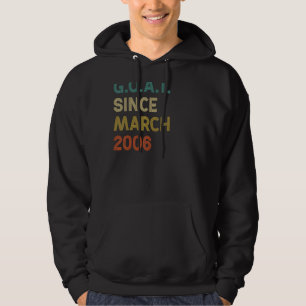 16th Birthday 16 Years Old Goat Since March 2006 Hoodie