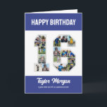 16th Birthday Anniversary Number 16 Photo Collage Card<br><div class="desc">Celebrate 16th birthday or wedding anniversary with this printable photo collage. Choose your favourite photos for display. Customize the name, text and date to fit your occasion. This will be a lovely keepsake with personalized message to look back on with family and friends. If you need any other number as...</div>