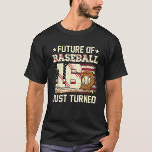 16th Birthday Baseball Gift For 16 Year Old Birthd T-Shirt