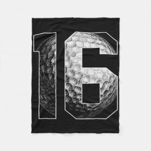 16th Birthday Boy Golf Player Golf 16 Years Old  Fleece Blanket