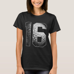 16th Birthday Boy Golf Player Golf 16 Years Old  T-Shirt