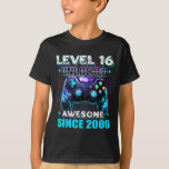 16th Birthday Boy Level 16 Gamer 16 Year Video Gam T-Shirt<br><div class="desc">16th Birthday Boy Level 16 Gamer 16 Year Video Game Party</div>