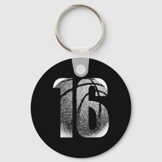 16th Birthday Boy Sketll Player Sketll 16 Years Ol Keychain