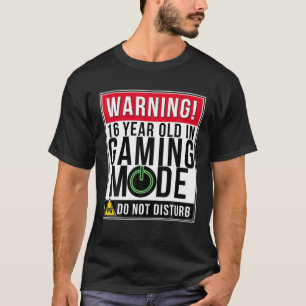16Th Birthday Gift Idea For 16 Year Old Gamers T-Shirt