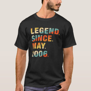 16Th Birthday Gifts 16 Years Old Legend Since May T-Shirt