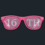 16th Birthday Girl Cute Pink White Party Favour Retro Sunglasses<br><div class="desc">16th birthday party shades for an awesome sixteenth bday. Cute pink party favour glasses with cute white text. Festive sunglasses for someone turning sixteen. Celebrate being 16!</div>