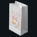 16th Birthday Happy Birthday Sweet 16 Floral Small Gift Bag<br><div class="desc">16th Birthday gift bag with delicate and feminine watercolor design. The gift bag is lettered in pretty script and classic typography with the wording "Happy Birthday Sweet" above the number 16, which is decorated with a bouquet of flowers and foliage. It has a soft colour palette of blush pink, apricot,...</div>