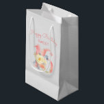 16th Birthday Happy Birthday Sweet 16 Floral Small Gift Bag<br><div class="desc">16th Birthday gift bag with delicate and feminine watercolor design. The gift bag is lettered in pretty script and classic typography with the wording "Happy Birthday Sweet" above the number 16, which is decorated with a bouquet of flowers and foliage. It has a soft colour palette of blush pink, apricot,...</div>