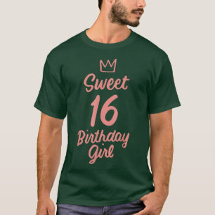 16th Birthday Idea Teen Sweet 16 Year Old Girl T-Shirt