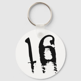 16th Birthday Keychain