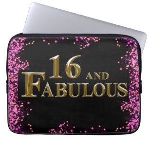 16th Birthday Laptop Sleeve