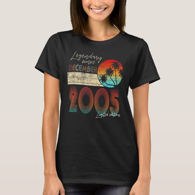 16th Birthday Legendary Since November 2005 16 Yr  T-Shirt (Front)