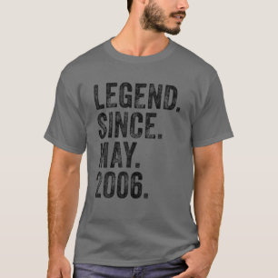 16Th Birthday May Born 16 Years Legend Since 2006 T-Shirt