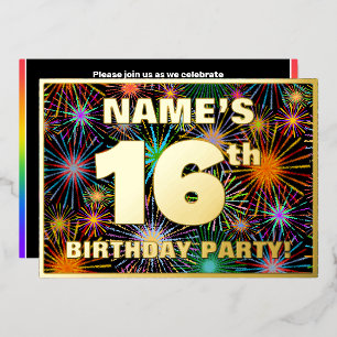 16th Birthday Party — Fun, Colourful Fireworks Loo