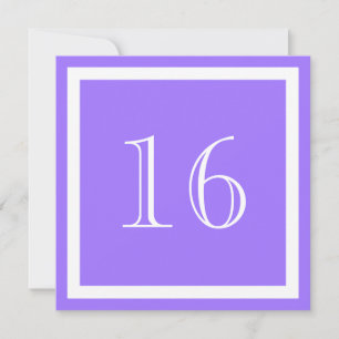 16th Birthday Party Invitation - Purple Lilac