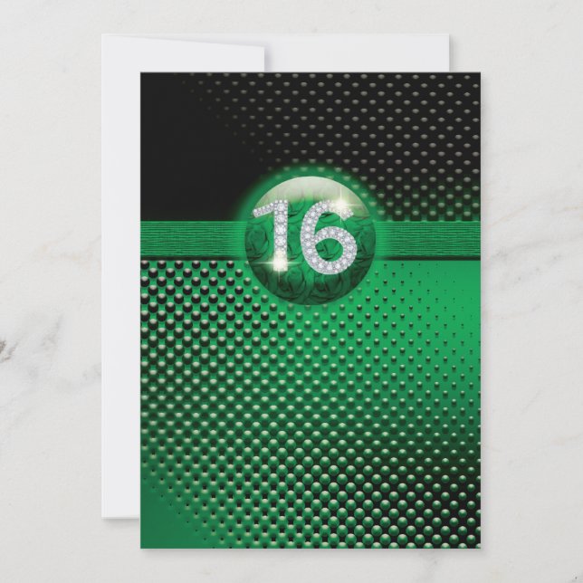16th birthday party invitations - CUSTOMIZE (Devant)
