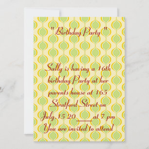16th Birthday Photo Card Invitation