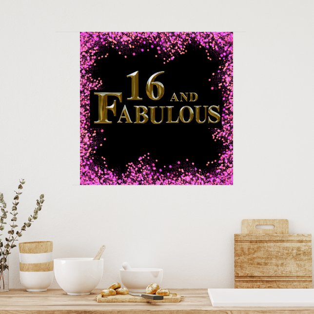 16th  Birthday  Poster (Kitchen)