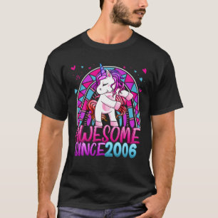 16Th Birthday Rainbow 16 Year Old Flossing Unicorn T-Shirt