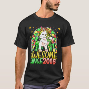 16Th Birthday Rainbow 16 Year Old Flossing Unicorn T-Shirt