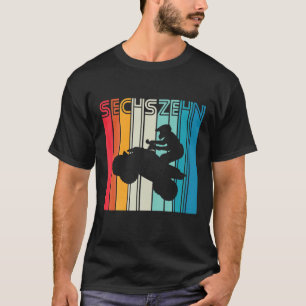 16Th Birthday Retro Quad Driver ATV 4X4 Boy Gift T-Shirt