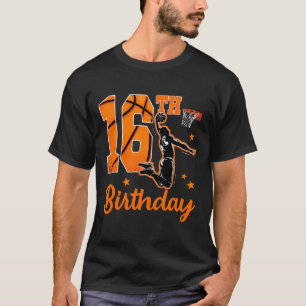 16th Birthday Sketll Theme 16 Year Old Boy Party  T-Shirt