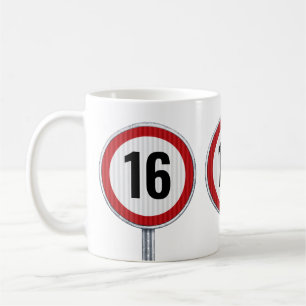 16th Birthday Speed Limit Coffee Mug