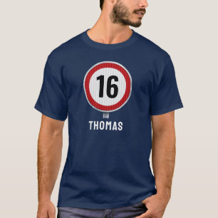 16th Birthday Speed Limit T-Shirt