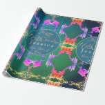 16th Birthday  Wrapping Paper<br><div class="desc">Won't this be fun to wrap her 16th birthday gift with my original candle and statice flower graphics!?</div>