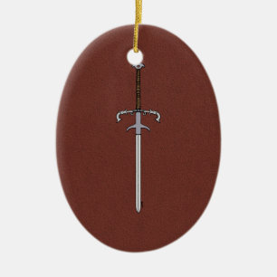 16th Century Bearing Sword Ceramic Ornament