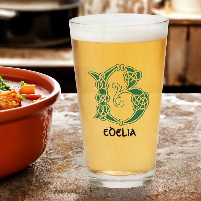 16th Century Celtic Knot Decorative Capital B Glass (Creator Uploaded)