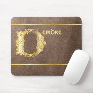 16th Century Celtic Knot Decorative Capital D Mouse Pad
