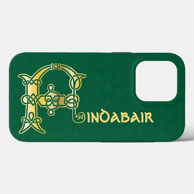 16th Century Celtic Knot Decorative Capital F Case-Mate iPhone Case (Back (Horizontal))