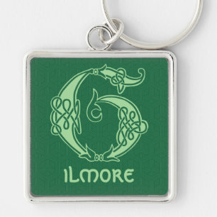 16th Century Celtic Knot Decorative Capital G Keychain