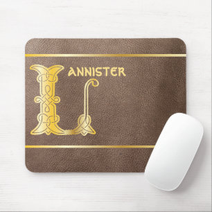 16th Century Celtic Knot Decorative Capital L Mouse Pad