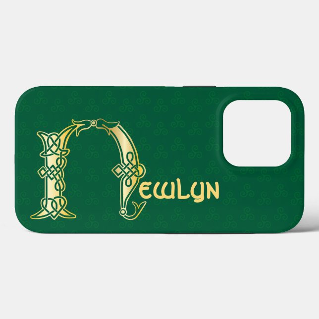 16th Century Celtic Knot Decorative Capital N Case-Mate iPhone Case (Back (Horizontal))