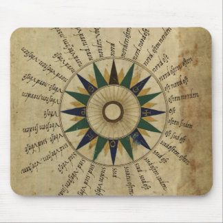 16th Century Compass Rose Mouse Pad