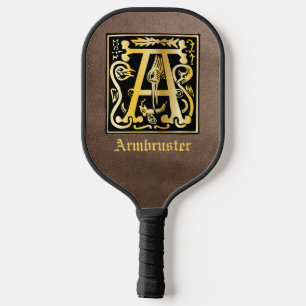 16th Century Mythic Creatures Decorative Capital A Pickleball Paddle